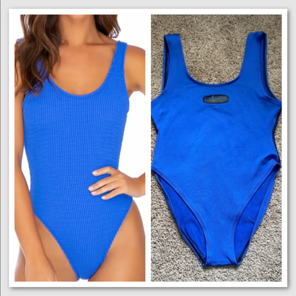 Divegear USA Blue Professional Diver Swim Suits size Large L Vintage sturdy cute